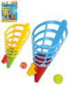 Lena Hra catch ball set 2 vystřelovací košíčky + 2 míčky chytání míčků