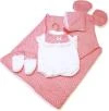 Llorens Oblečení pro panenku miminko New Born 40-42cm s polštářkem M740-50 Llorens Oblečení pro panenku miminko New Born 40-42cm s polštářkem M740-50
