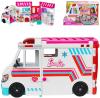 Mattel BRB Barbie auto sanitka / klinika 2v1 na baterie Světlo Zvuk