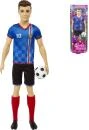 Mattel BRB Barbie panák Ken fotbalista modrý dres Mattel BRB Barbie panák Ken fotbalista modrý dres