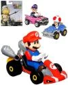 Mattel HOT WHEELS Auto Super Mario Kart s postavičkou 4 druhy kov Mattel HOT WHEELS Auto Super Mario Kart s postavičkou 4 druhy kov