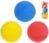 Míčky na soft tenis barevné pěnové 7cm molitanové tenisáky set 3ks sáček Míčky na soft tenis barevné pěnové 7cm molitanové tenisáky set 3ks sáček