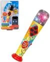 Mikrofon dětský s melodiemi 20cm na baterie LED Světlo Zvuk plast Mikrofon dětský s melodiemi 20cm na baterie LED Světlo Zvuk plast