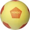 MONDO Soft míč žlutý kopací molitanový 20cm potisk na kopanou MONDO Soft míč žlutý kopací molitanový 20cm potisk na kopanou