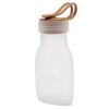 New Baby Silikonová lahvička na mateřské mléko hnědá
