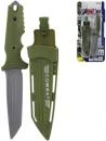 Nůž dětský army vojenský zelený plastový 25cm set s pouzdrem Nůž dětský army vojenský zelený plastový 25cm set s pouzdrem