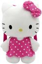 PLYŠ Batůžek 3D postavička kočička Hello Kitty růžový 25x35cm