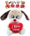 PLYŠ Zvířátko se srdíčkem I Love You 4 druhy (plyšová hračka)