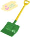 Rolly Toys Lopata pro děti na sníh 71cm plastové hráblo T ručka zelené