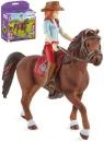 Schleich Hannah na koni figurka ručně malovaná herní set s doplňky plast Schleich Hannah na koni figurka ručně malovaná herní set s doplňky plast