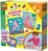 SES Creative Diamantová zvířátka malování a tvoření kreativní set v krabici