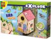 SES Creative Explore Ptačí budka kreativní set dřevěná (stavebnice)