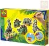 SES Creative Sádroví dinosauři kreativní set k odlévání z gumové formy