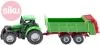 Siku Model traktor s vlekem zelený kov