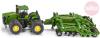 Siku Traktor zelený John Deere 9630 set s bránami Amazone Centaur 1:87 model kov 1856