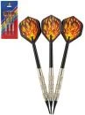 Šipky barevné s plamenem plastový hrot 15cm set 3ks na kartě kov/plast Šipky barevné s plamenem plastový hrot 15cm set 3ks na kartě kov/plast