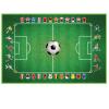 Siva koberec Fotbal 150 x 100 cm