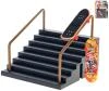 Skateboard prstový fingerboard herní set s rampou schodiště kov Skateboard prstový fingerboard herní set s rampou schodiště kov