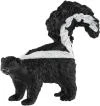 Skunk pruhovaný 5cm zvířátko plastová figurka Zooted v sáčku