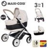 Smoby Maxi-Cosi kočárek kombinovaný pro panenku miminko béžový