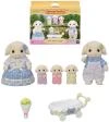 Sylvanian Families rodina Flora králíci s trojčaty set 5 figurek králičí rodinka Sylvanian Families rodina Flora králíci s trojčaty set 5 figurek králičí rodinka