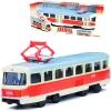 Tramvaj česká 16cm kovový retro model na zpětný nátah v krabici Tramvaj česká 16cm kovový retro model na zpětný nátah v krabici