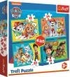 Trefl PUZZLE 4v1 Šťastný den Tlapková patrola 29x21cm 71 dílků skládačka Trefl PUZZLE 4v1 Šťastný den Tlapková patrola 29x21cm 71 dílků skládačka