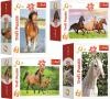 Trefl PUZZLE Koně foto mini 20x13cm skládačka 54 dílků 4 druhy Trefl PUZZLE Koně foto mini 20x13cm skládačka 54 dílků 4 druhy