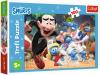 Trefl PUZZLE Lekce taťka Šmouly Šmoulové 41x28cm 100 dílků skládačka