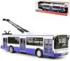 Trolejbus MHD modrý zpětný chod hlásí stanice na baterie Světlo Zvuk CZ