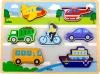 Viga DŘEVO Vkládačka baby puzzle vkládací na desce doprava 7 dílků Viga DŘEVO Vkládačka baby puzzle vkládací na desce doprava 7 dílků