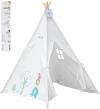 Viga PolarB Stan dětský 122x150x122cm indiánské teepee s oknem dřevo/plátno Viga PolarB Stan dětský 122x150x122cm indiánské teepee s oknem dřevo/plátno