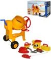 Wader Dětská míchačka Construct žlutá s přilbou a zednickým nářadím 50649 Wader Dětská míchačka Construct žlutá s přilbou a zednickým nářadím 50649