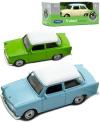 Welly Auto retro model Trabant 7cm volný chod 1:60 kov 3 barvy