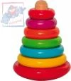 Woody DŘEVO Baby pyramida skládací barevná káča (dřevěná hračka) Woody DŘEVO Baby pyramida skládací barevná káča (dřevěná hračka)