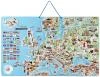 Woody DŘEVO Hra mapa Evropy 3v1 naučné puzzle skládačka 75x45cm AJ Woody DŘEVO Hra mapa Evropy 3v1 naučné puzzle skládačka 75x45cm AJ