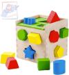 Woody DŘEVO Krabička vkládací kostka s barevnými tvary (dřevěná hračka) Woody DŘEVO Krabička vkládací kostka s barevnými tvary (dřevěná hračka)