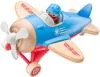 Woody DŘEVO Letadlo baby s pilotem na baterie Světlo Zvuk Woody DŘEVO Letadlo baby s pilotem na baterie Světlo Zvuk