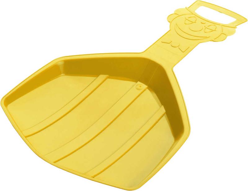 Acra PLASTKON Kluzák na sníh KLAUN sáňkovací lopata dětská žlutá