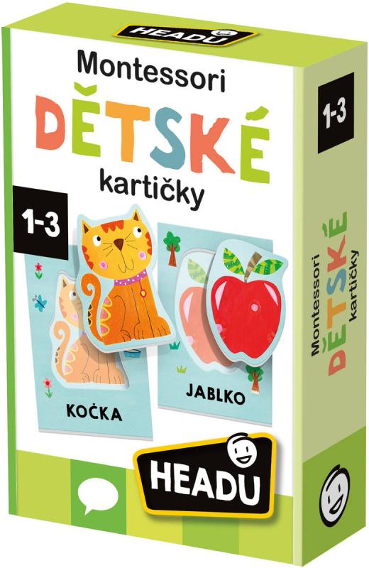 ADC HEADU Hra kartičky Montessori Poslech a vyslovování prvních slov