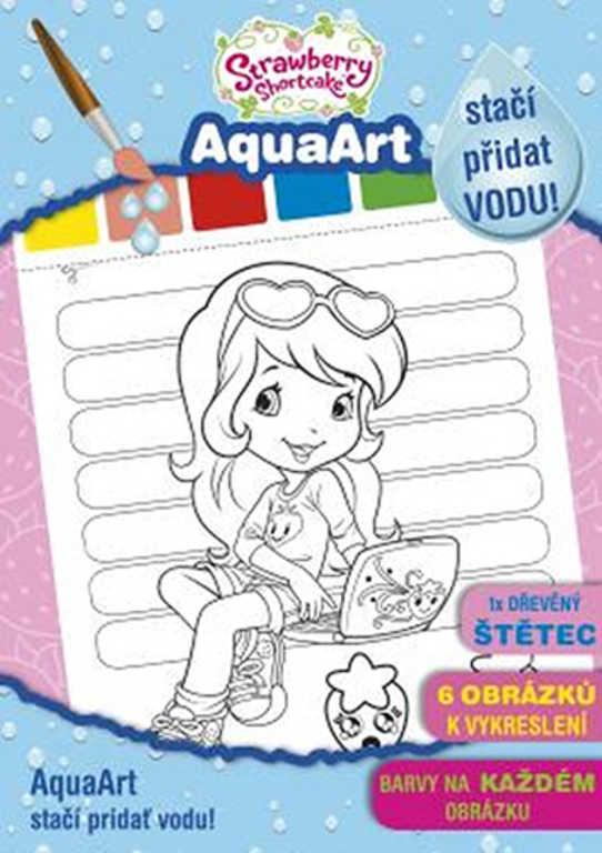 Akim Omalovánky set se štětcem A4 Jahůdka (Strawberry Shortcake)
