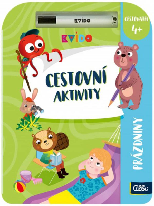 Albi Kvído Cestovní aktivity Prázdniny tématický sešit s mazatelným fixem