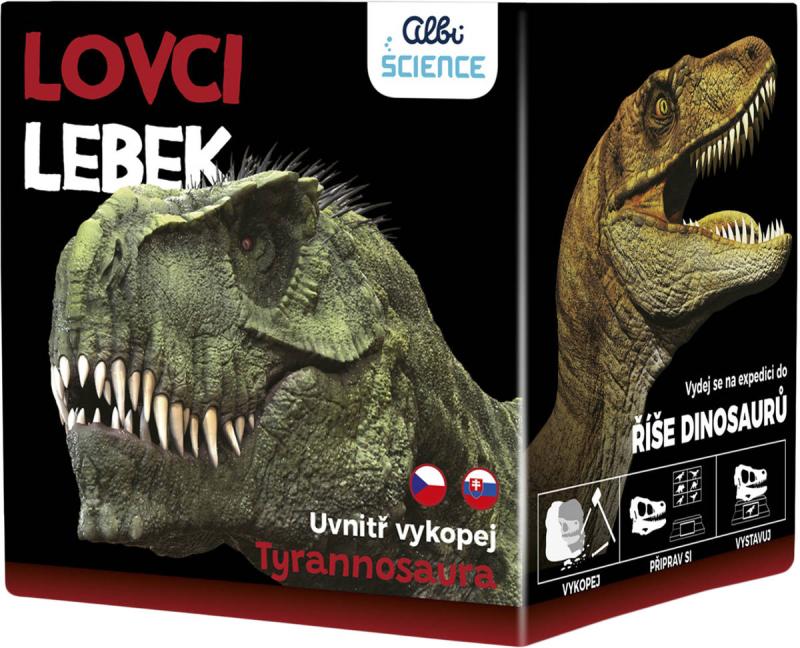 Albi Science Lovci lebek Tyrannosaurus vykopej a vystav si lebku dinosaura