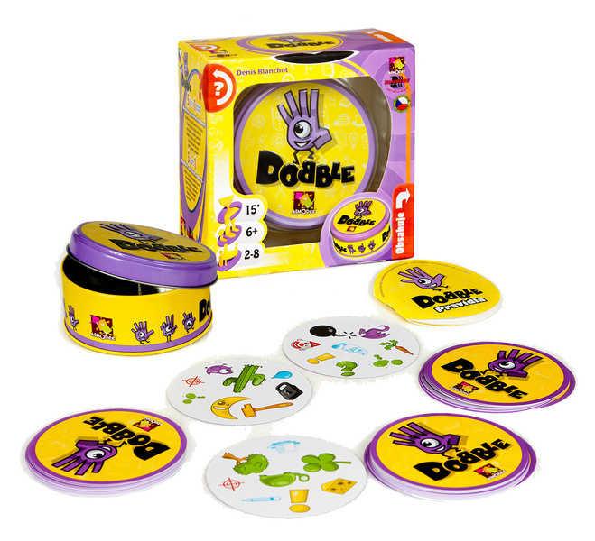 Asmodee Hra postřehová Dobble v plechové krabičce (společenská hra)