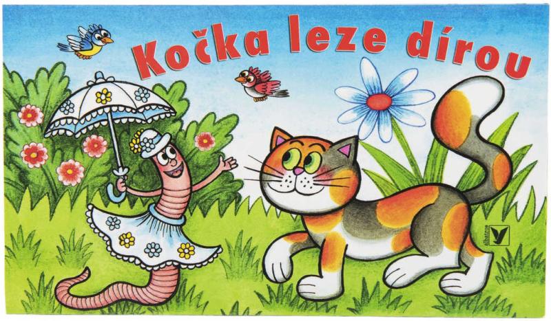Baby knížka leporelo Kočka leze dírou ilustrace Ondřej Sekora