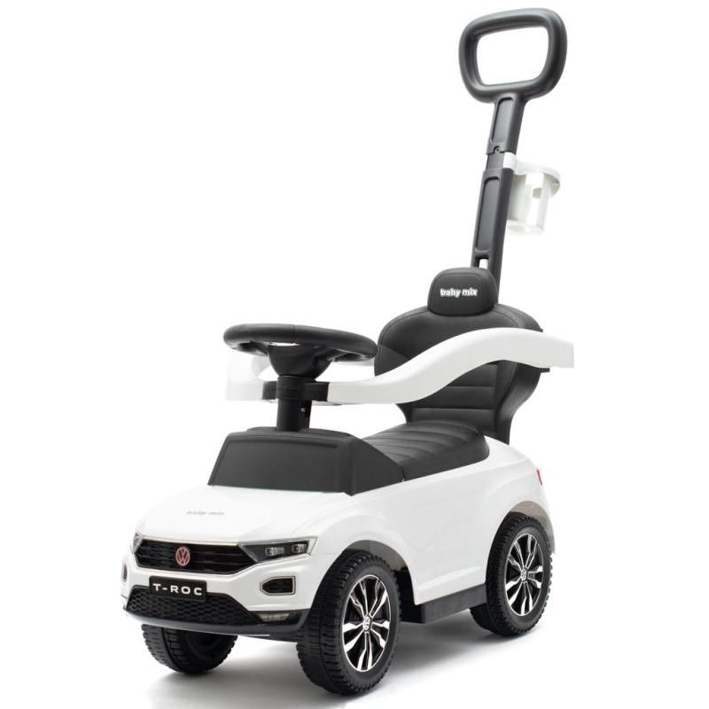 BABY MIX Odrážedlo s vodící tyčí VOLKSWAGEN T-ROC bílé