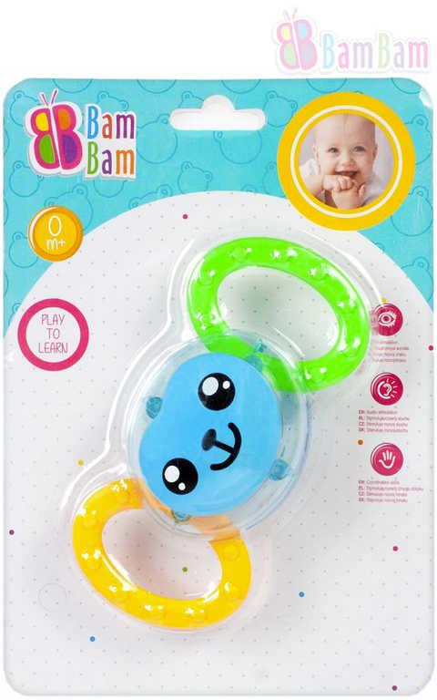Bam Bam Baby chrastítko kousátko OPIČKA pro miminko
