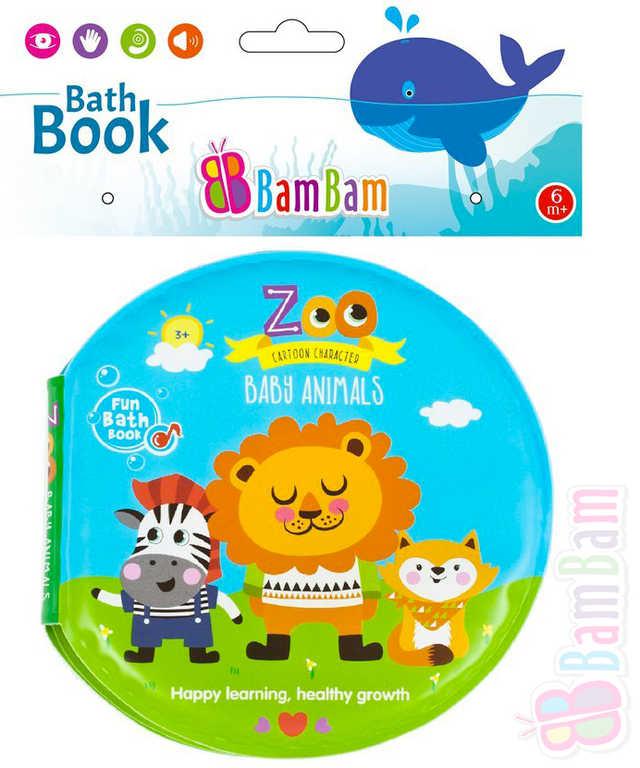 Bam Bam Baby knížečka do vody na koupání zvířátka ZOO plast