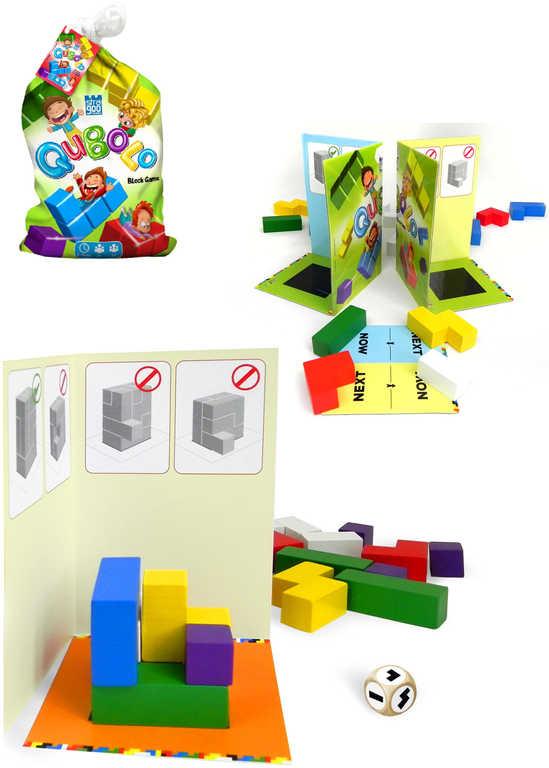 Bonaparte DŘEVO Hra kostky dřevěné Qubolo 3D (společenská hra)