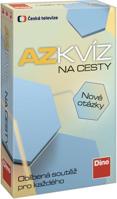 Dino Hra AZ KVÍZ Na cesty Nové otázky 600 otázek (společenská hra)